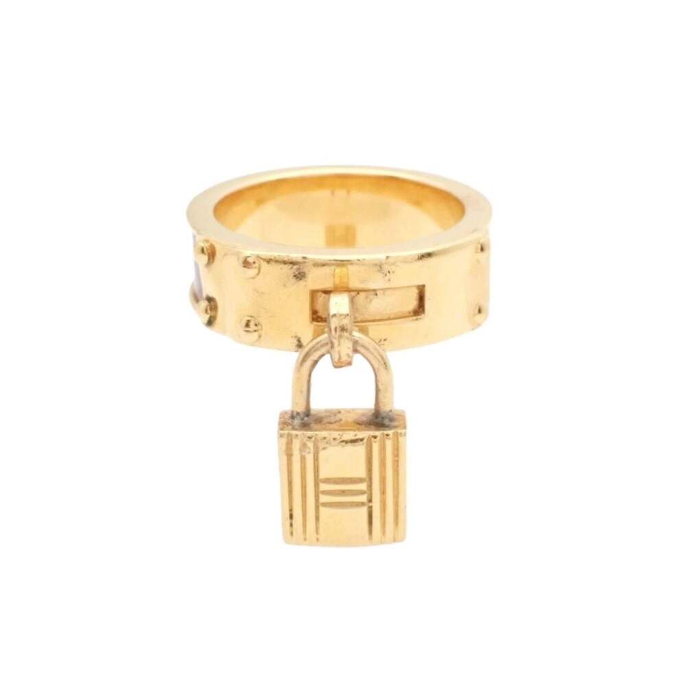 Hermes Gold Lock Scarf Ring Hermes